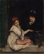 Raimundo de Madrazo y  Garreta Women at a Window (nn02) Germany oil painting artist